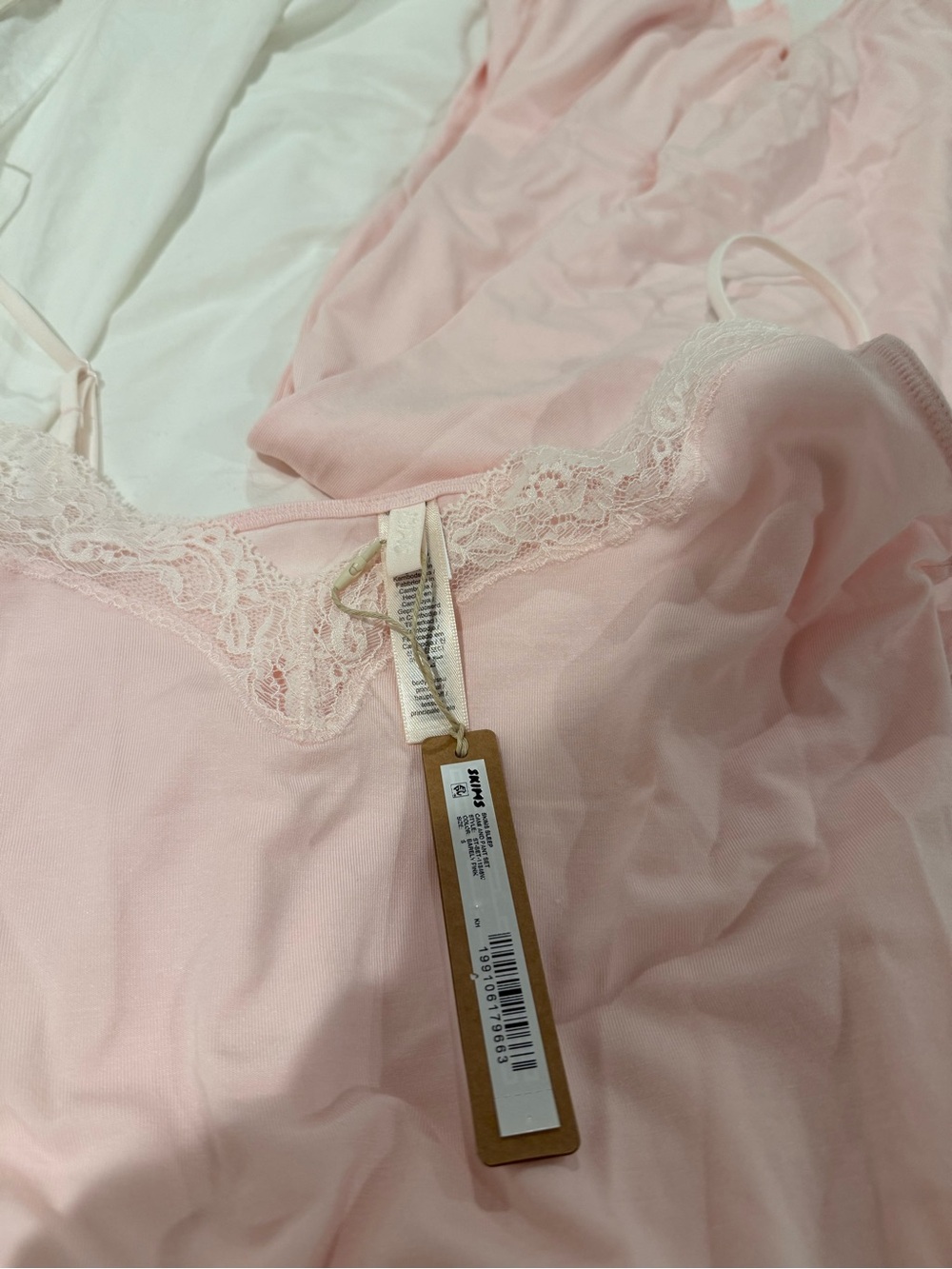 SKIMS Lace Trim Cami & Pant Sleep Set - Light Pink - Picture 6 of 7